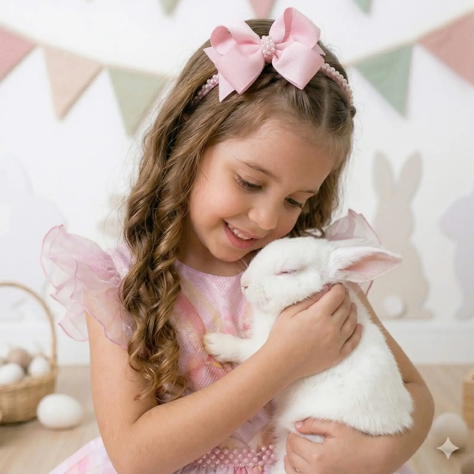 Vestido Marie Coelhinho Rosa Bebe - Imagem 3