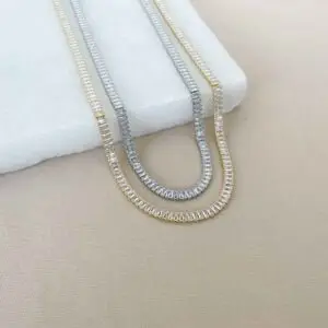 CHOKER RIVIERA BAGUETE 5MM (016740)