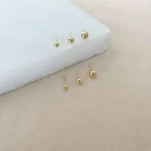TRIO DE BRINCOS DE BOLINHAS (017099)