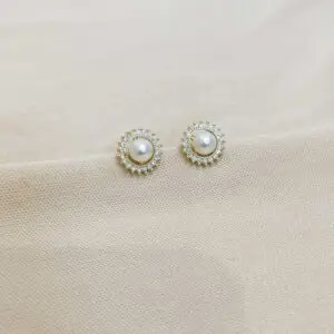 BRINCO PÉROLA BORDA CRAVEJADA (020794)