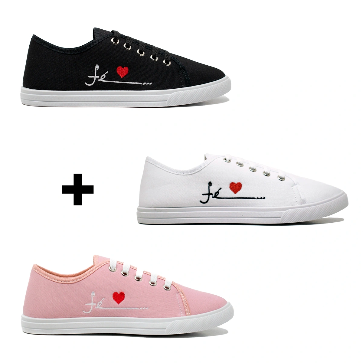 Kit com 3 Tênis Femininos Casuais para o Dia a Dia - Imagem 2