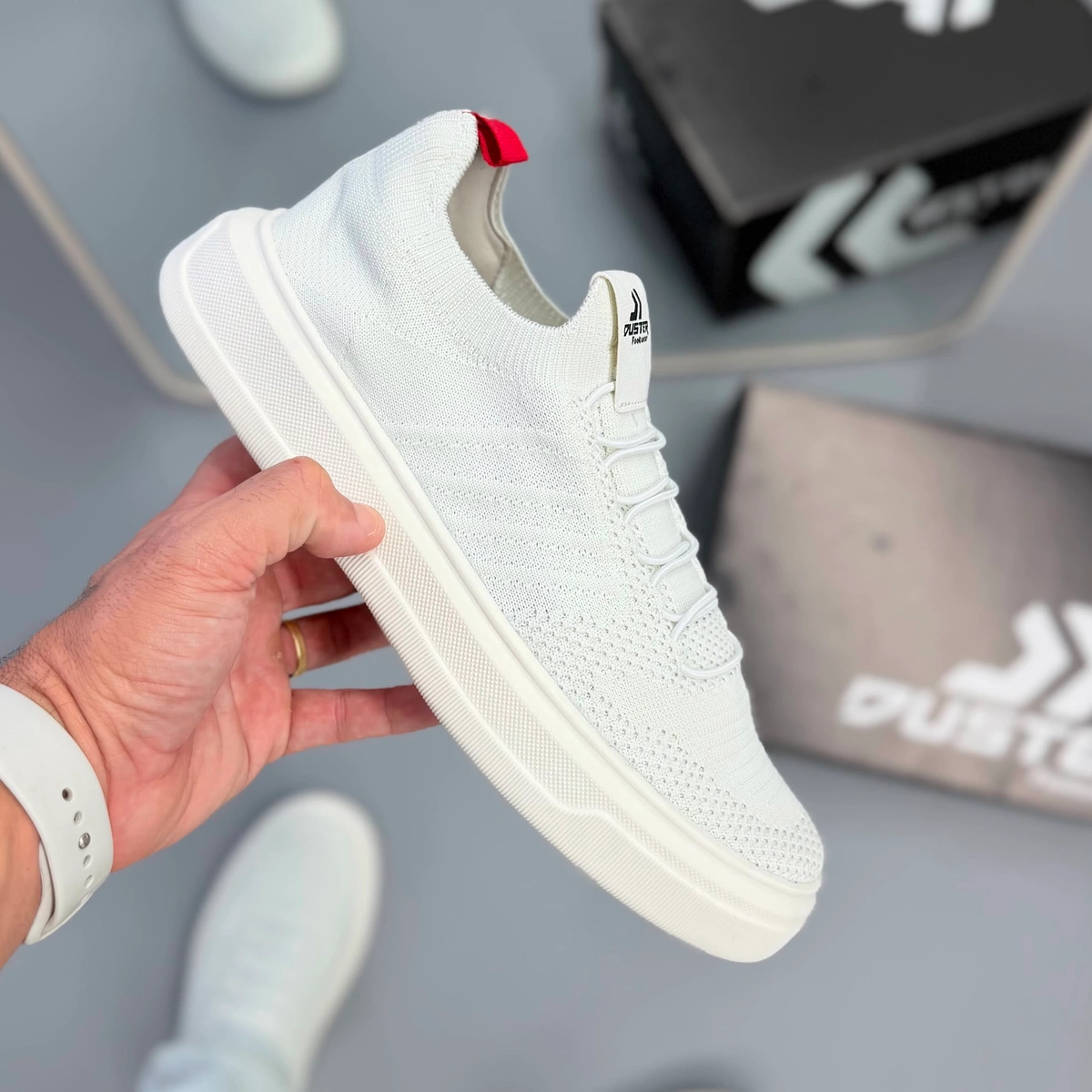 Tênis Masculino Knit Duster para Caminhada e Dia a Dia - Imagem 3