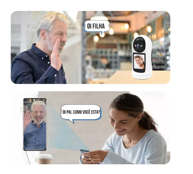 Câmera Wi-Fi com Videochamada para Monitoramento de Idosos e Bebês - Imagem 4