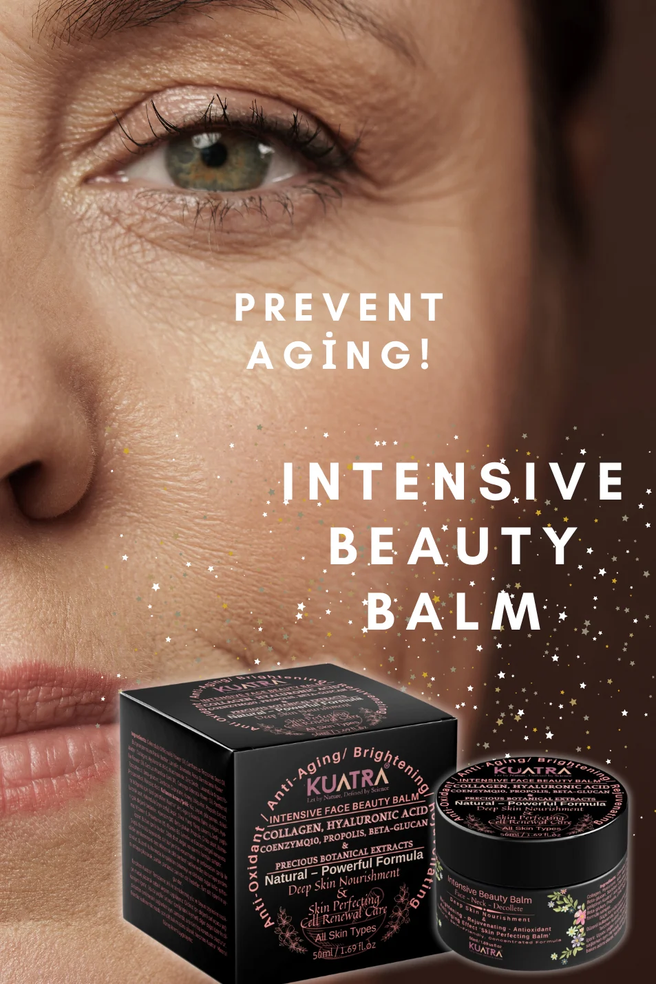 Bálsamo Facial Anti-Idade KUATRA com Colágeno e Hidratação Intensiva - Imagem 2