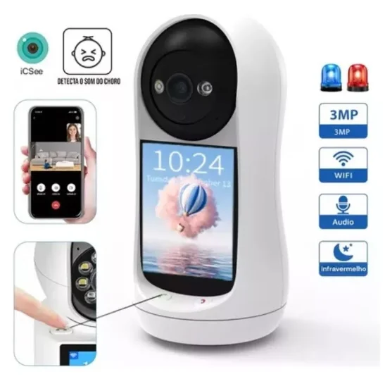 Câmera Wi-Fi com Videochamada para Monitoramento de Idosos e Bebês - Imagem 5