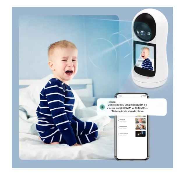 Câmera Wi-Fi com Videochamada para Monitoramento de Idosos e Bebês - Imagem 3