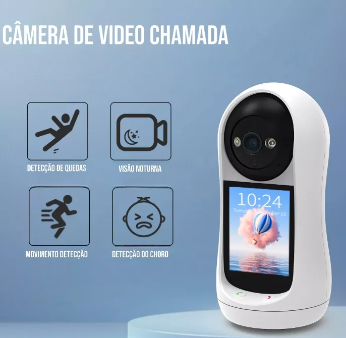 Câmera Wi-Fi com Videochamada para Monitoramento de Idosos e Bebês - Imagem 6