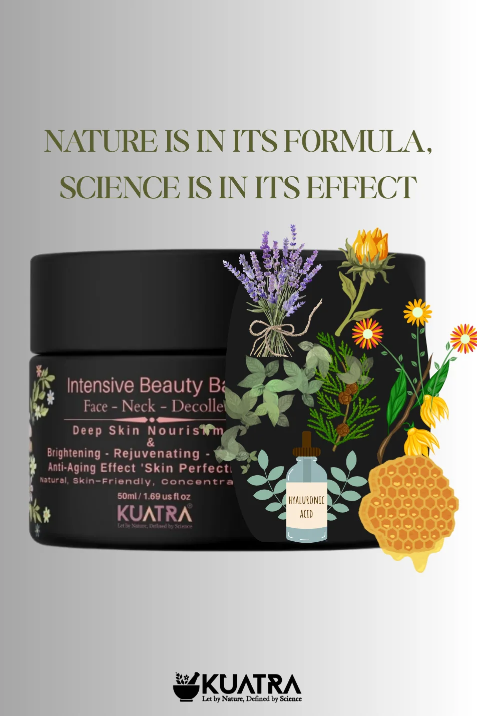 Bálsamo Facial Anti-Idade KUATRA com Colágeno e Hidratação Intensiva - Imagem 3