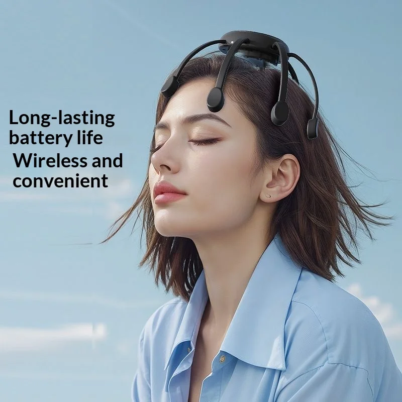 Massageador de Cabeça Elétrico para Relaxamento e Alívio de Tensão - Imagem 5