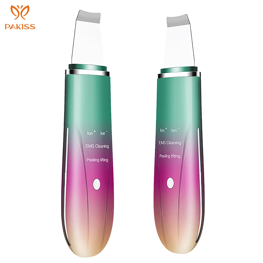 Esfoliador Ultrassônico PAKISS para Limpeza Facial e Remoção de Cravos