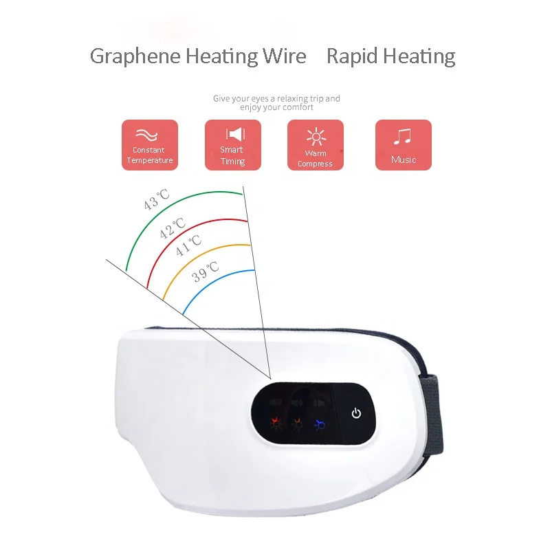 Massageador Ocular com Aquecimento para Relaxamento e Alívio de Fadiga - Imagem 4
