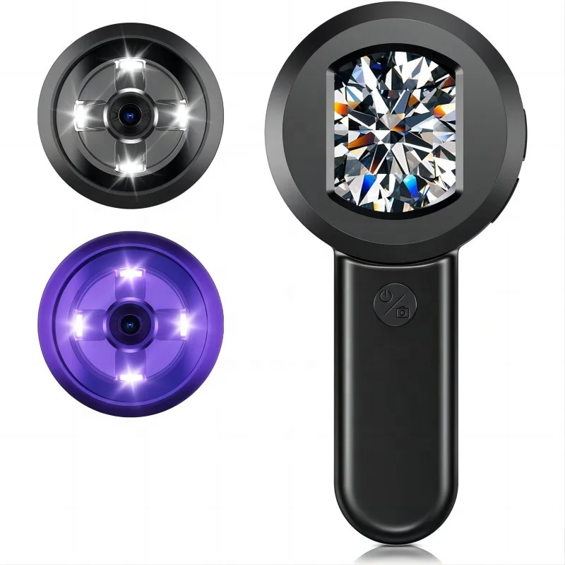 Lupa Digital Portátil com Tela e Iluminação LED para Inspeção