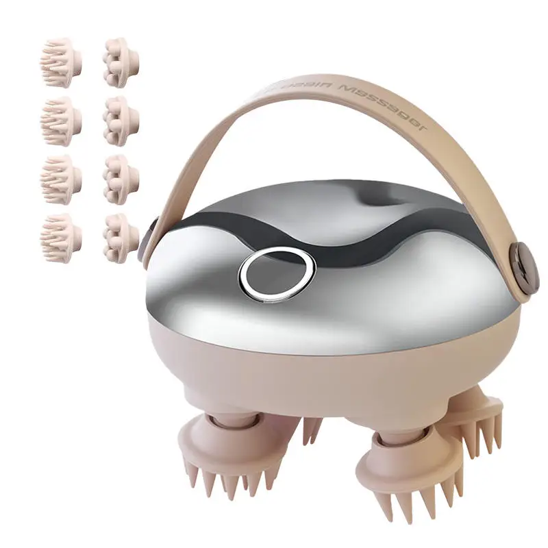Massageador Elétrico Portátil para Couro Cabeludo e Corpo
