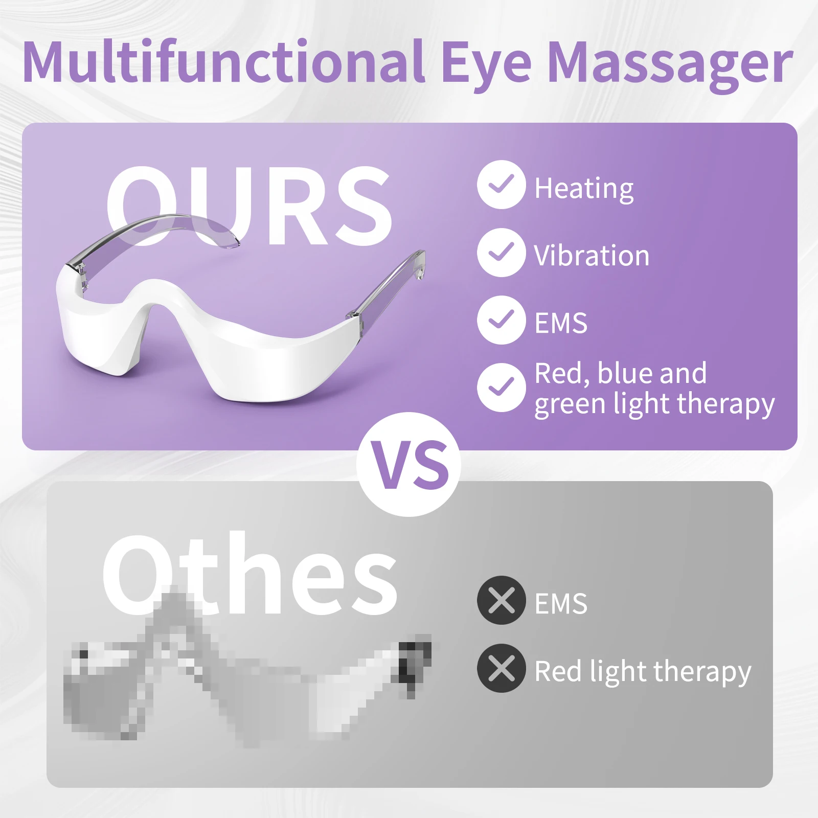 Massageador Elétrico para os Olhos com Aquecimento e Vibração - Imagem 3
