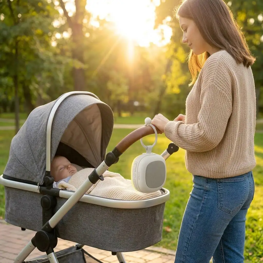 Máquina de Ruído Branco com Luz Noturna e Sensor de Choro - Imagem 2