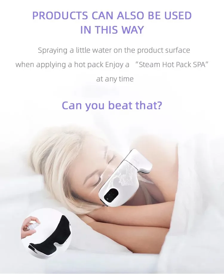 Massageador Ocular com Aquecimento para Relaxamento e Alívio de Fadiga - Imagem 13