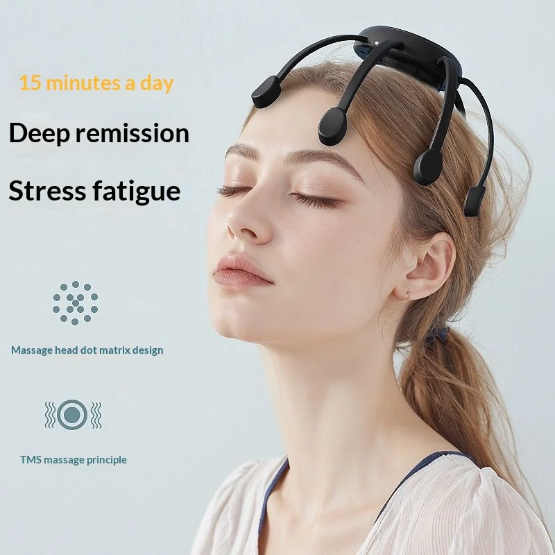 Massageador de Cabeça Elétrico para Relaxamento e Alívio de Tensão - Imagem 4