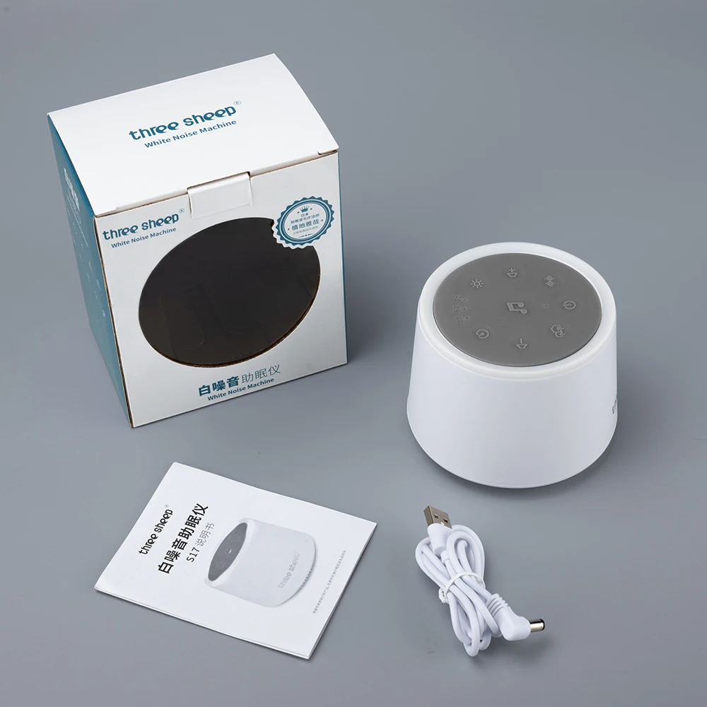 Máquina de Ruído Branco com 36 Sons e Luz Noturna para Sono - Imagem 4