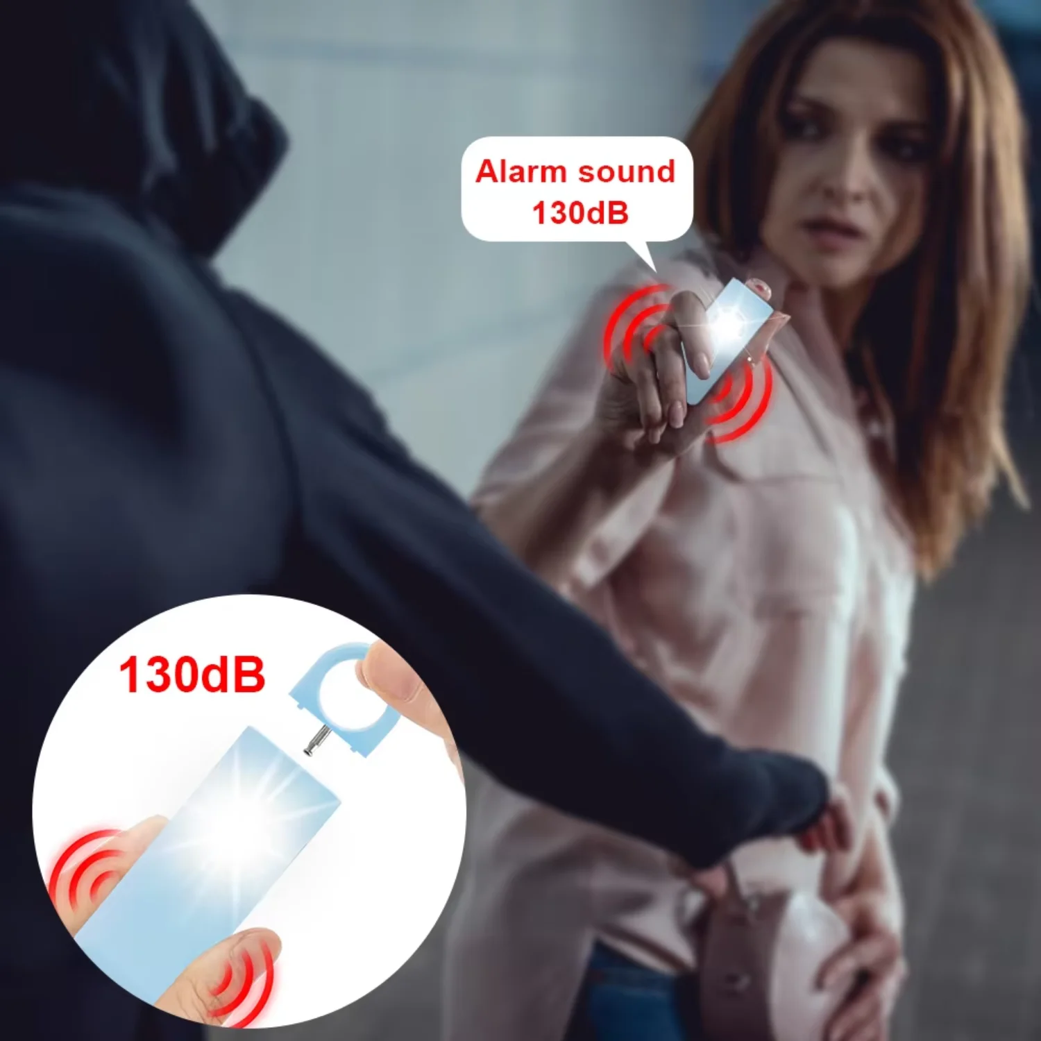 Alarme Pessoal Portátil com Sirene e Acionamento SOS de Emergência - Imagem 16