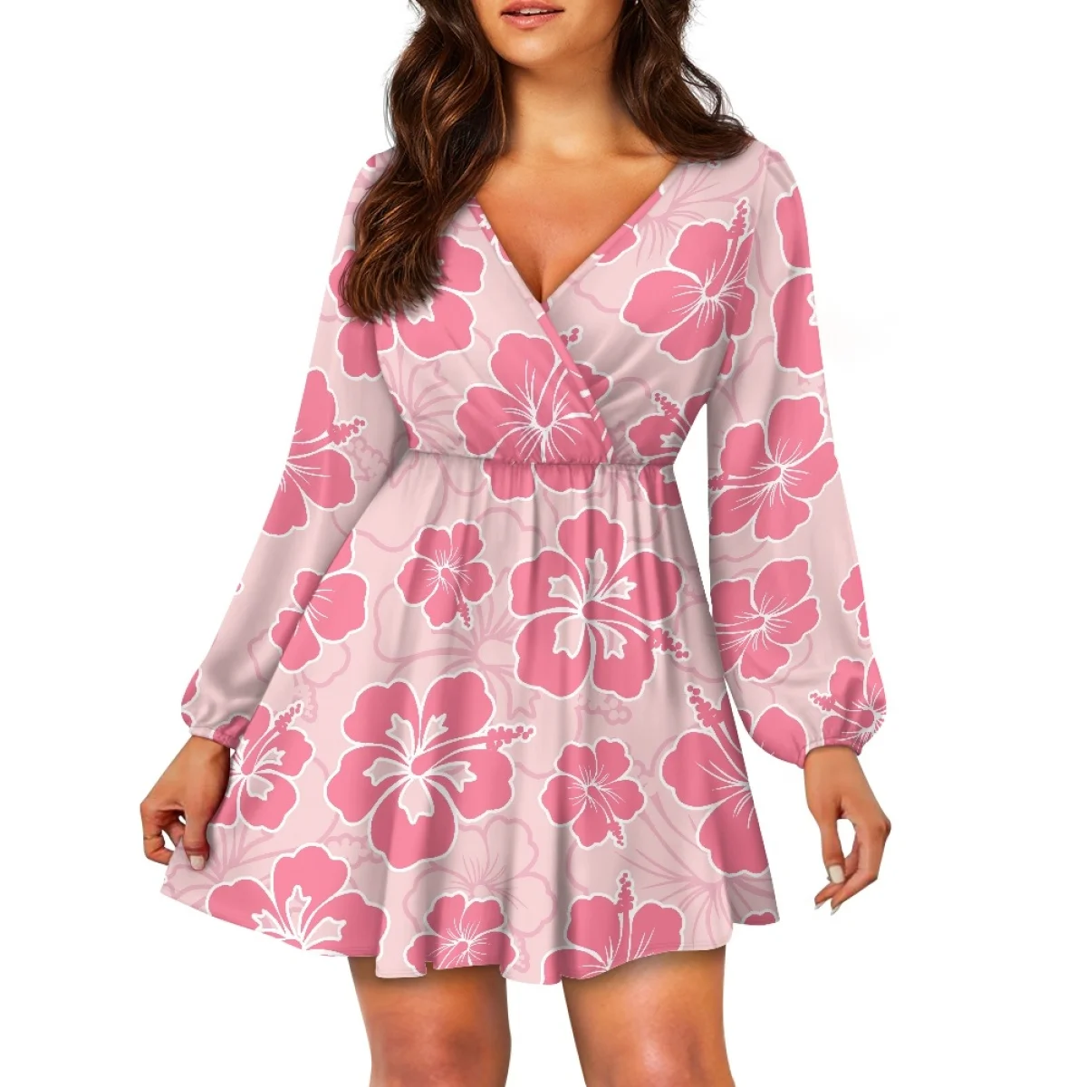 Vestido Feminino Estampado com Decote V para Uso Casual e Festas - Imagem 14