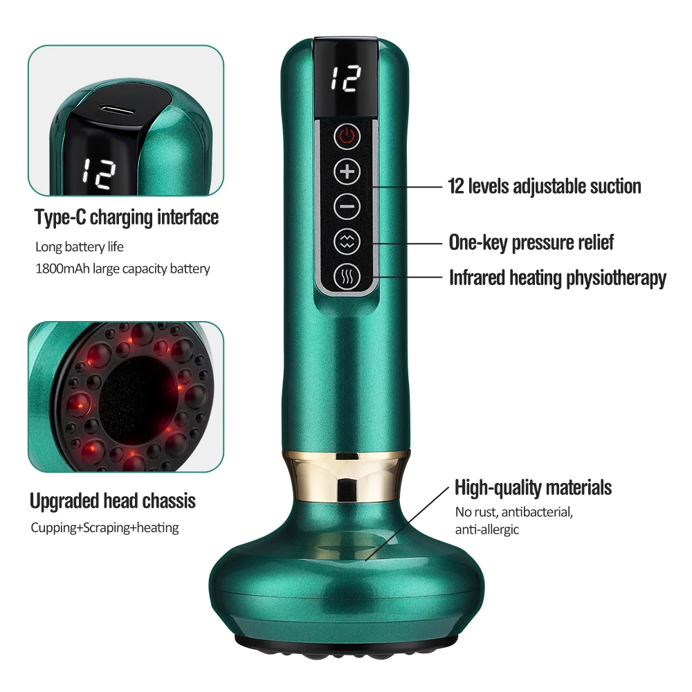 Massageador Elétrico de Ventosoterapia para Relaxamento Corporal - Imagem 5