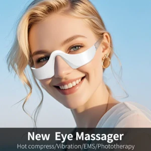 Massageador Elétrico para os Olhos com Aquecimento e Vibração