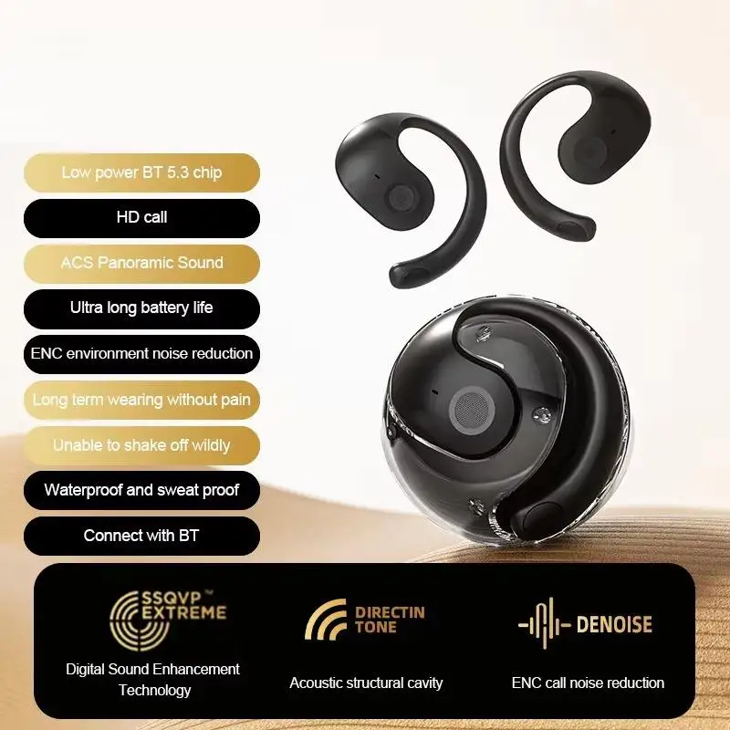 Fone de Ouvido Bluetooth OWS para Música e Chamadas - Imagem 2