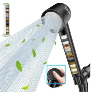 Ducha de Mão Pressurizada para Banheiro com Sistema de Filtragem