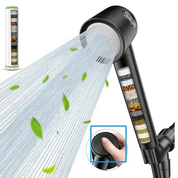 Ducha de Mão Pressurizada para Banheiro com Sistema de Filtragem