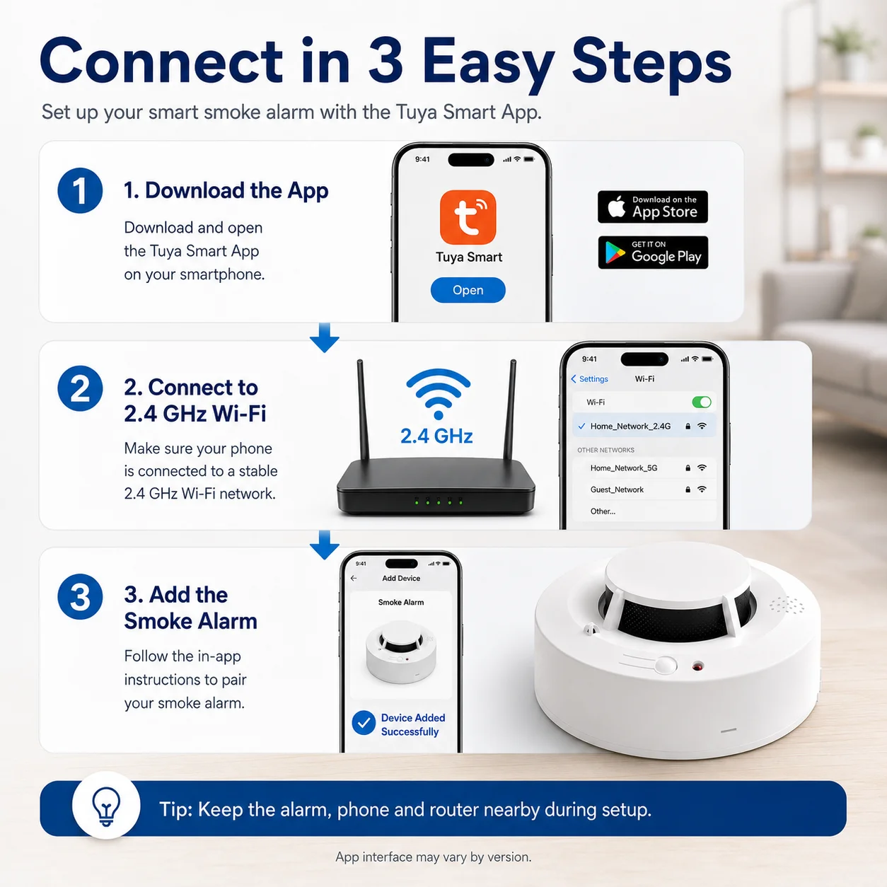 Detector de Fumaça Wi-Fi Inteligente com Alarme Sonoro - Imagem 4