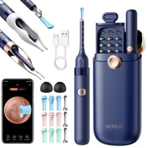 Otoscópio Digital com Câmera HD para Limpeza de Ouvidos SUNUO S1 Pro