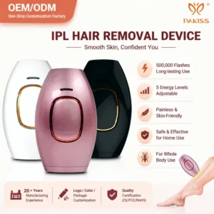 Dispositivo IPL de Remoção de Pelos PAKISS para Uso Doméstico
