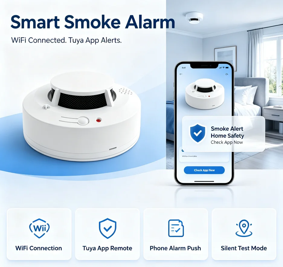 Detector de Fumaça Wi-Fi Inteligente com Alarme Sonoro - Imagem 6
