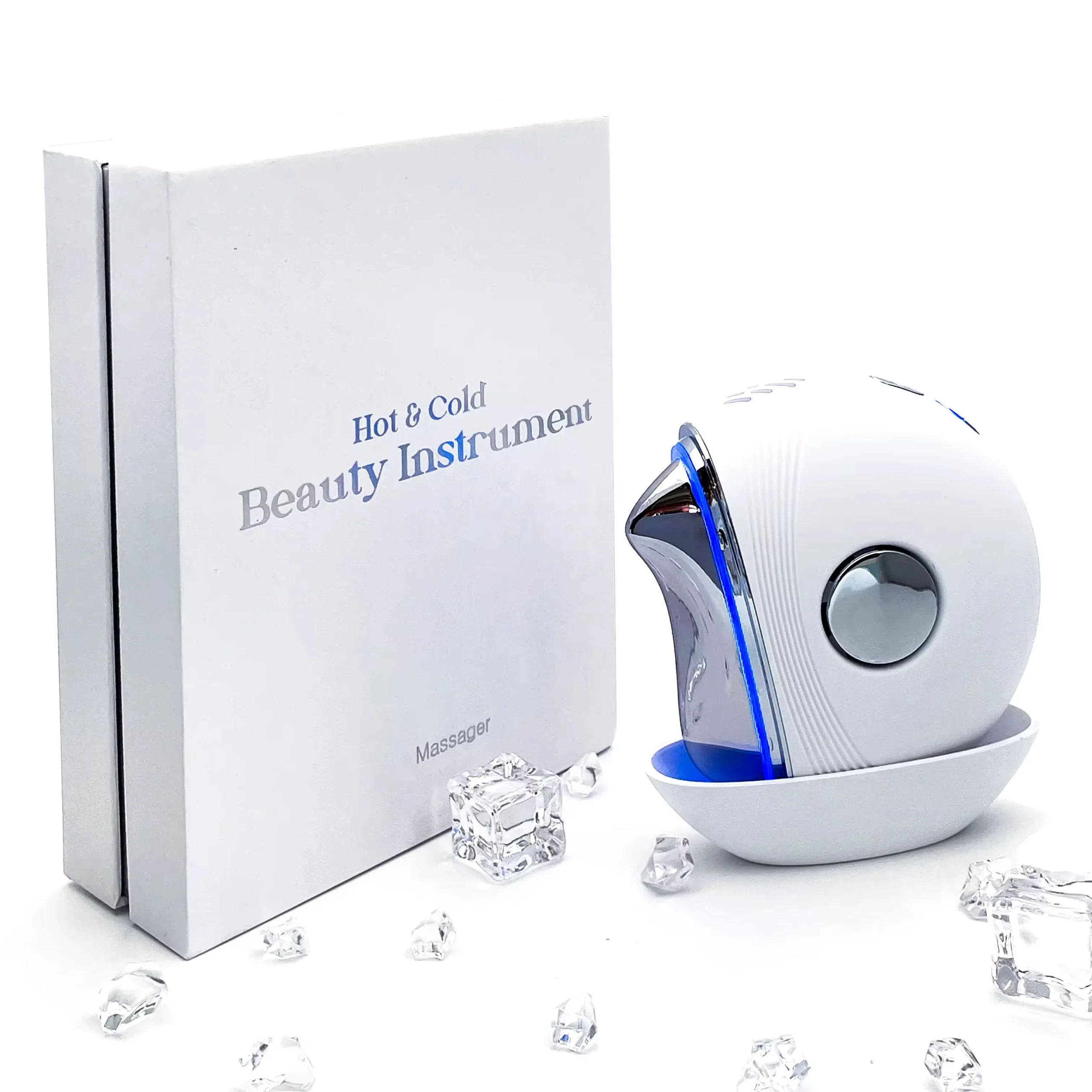 Massageador Facial Elétrico com Função Quente, Fria e EMS - Imagem 6