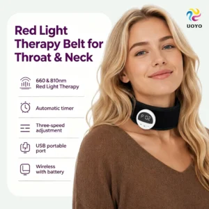 Cinta Massageadora para Pescoço com Terapia de Luz Vermelha