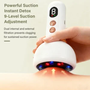 Massageador Corporal Elétrico tipo Gua Sha com Microcorrente e Vibração