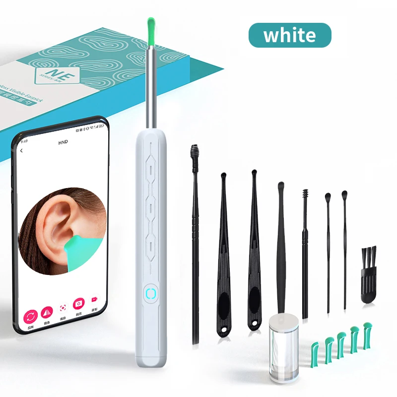 Limpador de Ouvido Visual com Câmera e Wi-Fi para Higiene - Imagem 2
