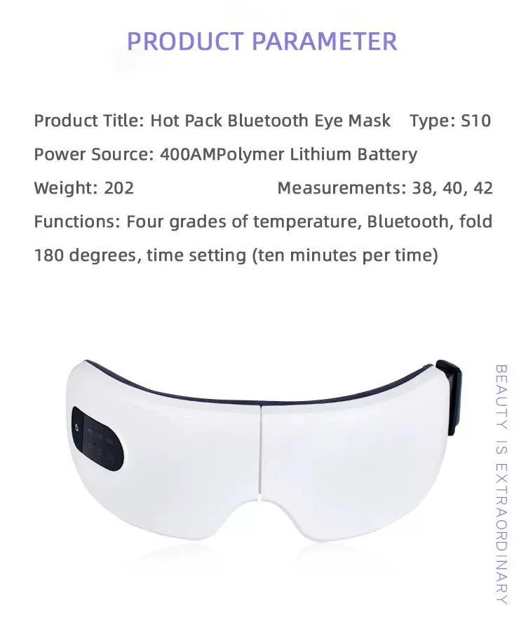 Massageador Ocular com Aquecimento para Relaxamento e Alívio de Fadiga - Imagem 12