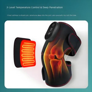 Massageador de Joelho com Aquecimento e Vibração para Alívio e Conforto