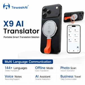 Tradutor Inteligente de Bolso X9 para 146 Idiomas em Tempo Real