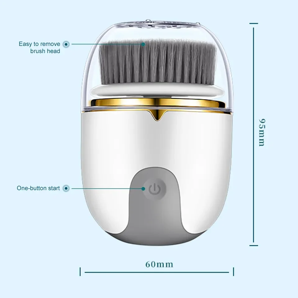 Escova de Limpeza Facial PAKISS para Limpeza de Poros e Pele - Imagem 6