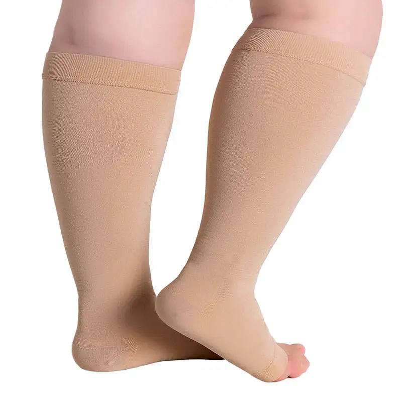Meia de Compressão 20-30mmHg 3/4 com Ponteira Aberta - Imagem 2