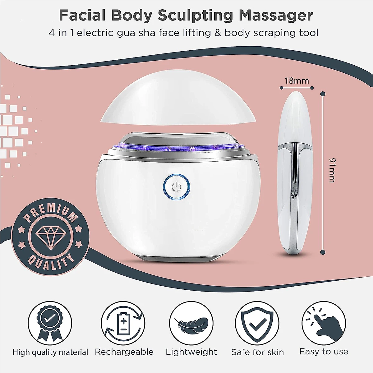 Massageador Facial e Corporal para Lifting e Cuidados com a Pele - Imagem 2
