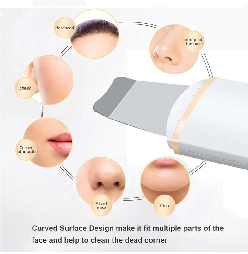 Esfoliante Ultrassônico para Limpeza Facial e Remoção de Cravos - Imagem 3