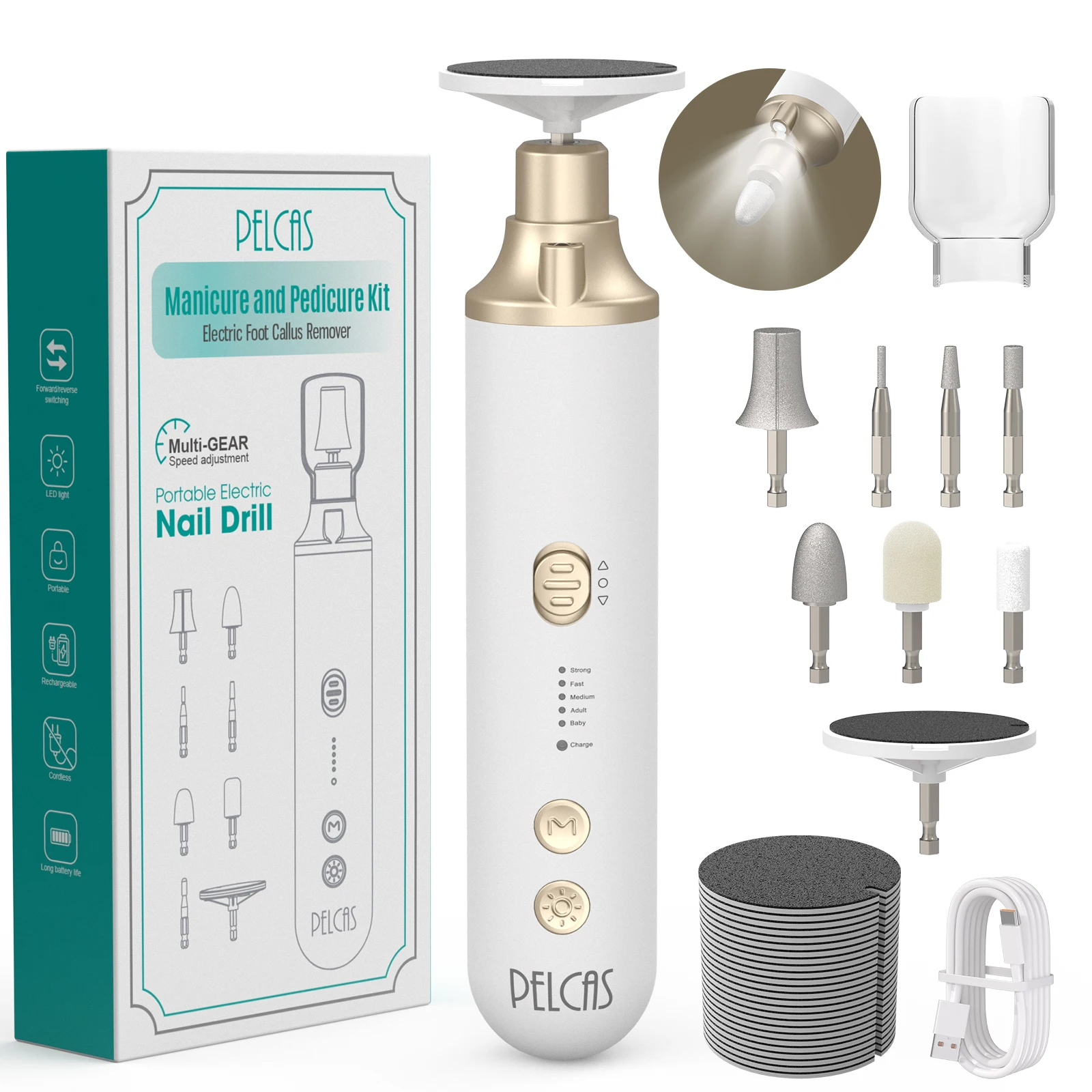 Lixadeira Elétrica de Unhas para Manicure e Pedicure - Imagem 8