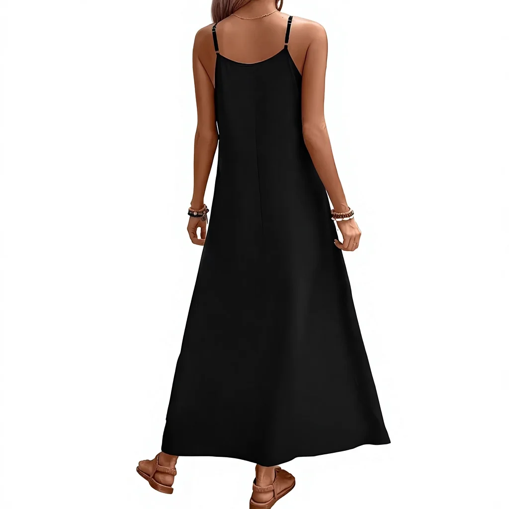 Vestido Longo Estampado para Passeio e Uso Casual no Verão - Imagem 4