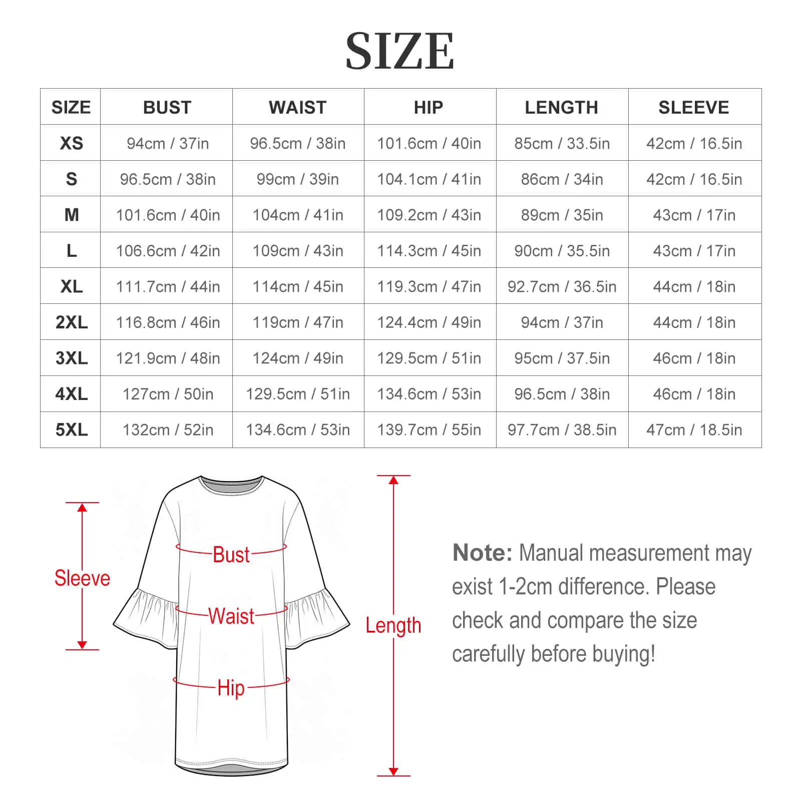 Vestido Casual Estampado com Mangas de Babado - Imagem 6