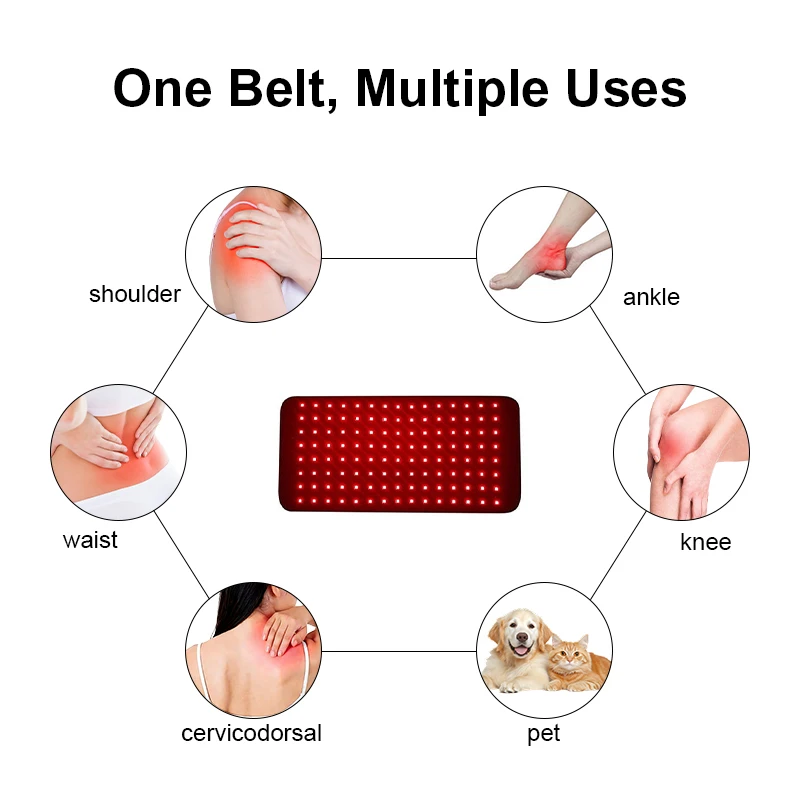 Cinto de Terapia com Luz LED para Alívio de Desconforto Corporal - Imagem 6