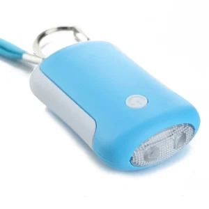 Alarme Pessoal Portátil com Lanterna LED para Segurança e Defesa