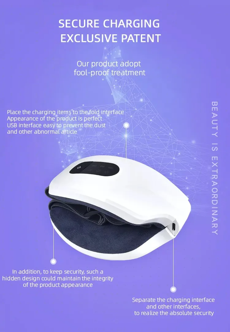 Massageador Ocular com Aquecimento para Relaxamento e Alívio de Fadiga - Imagem 11